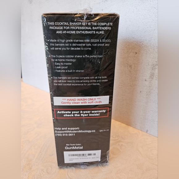 Mixology Cocktail Shaker Set Drink Mixer, 8-piece Portable Bartender Kit, Sealed - Picture 4 of 9